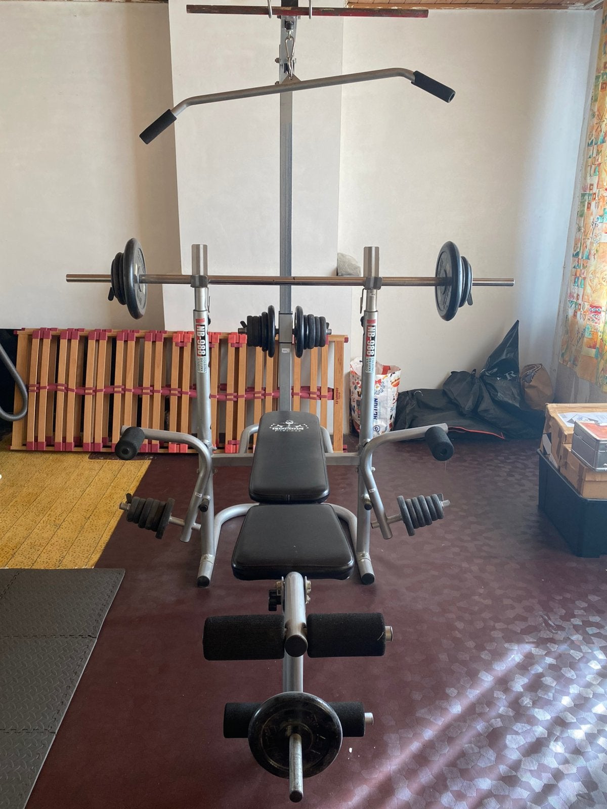 Fitnessbank van het merk topmerk Nordic, Sport en Fitness, Fitnessmaterialen, Ophalen, Zo goed als nieuw, Fitnessbank