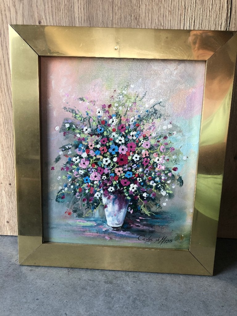 Schilderijen, Encadré, Peinture à l'huile, Expressionniste, Enlèvement