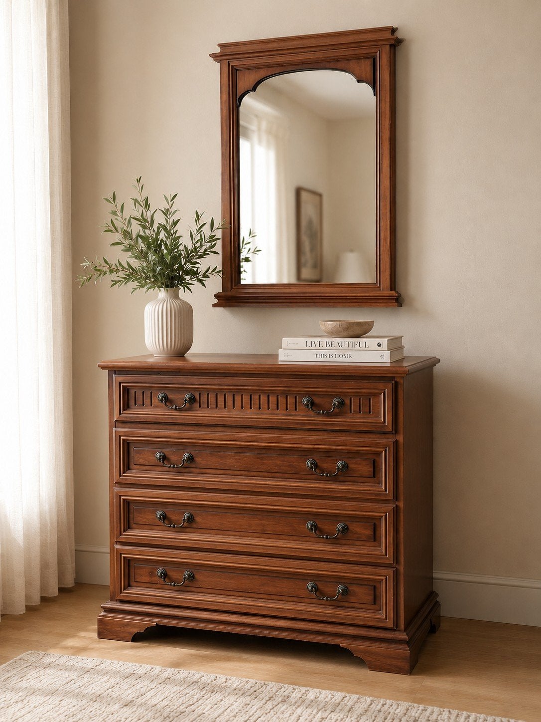 Commode + spiegel, Ophalen