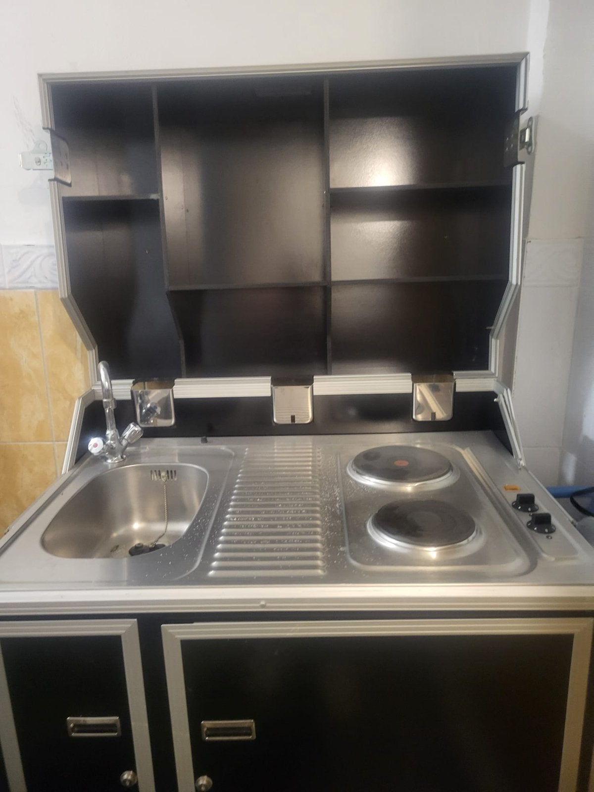 Kitchinette portable compact ideal pour kot ou camping, Enlèvement, Comme neuf