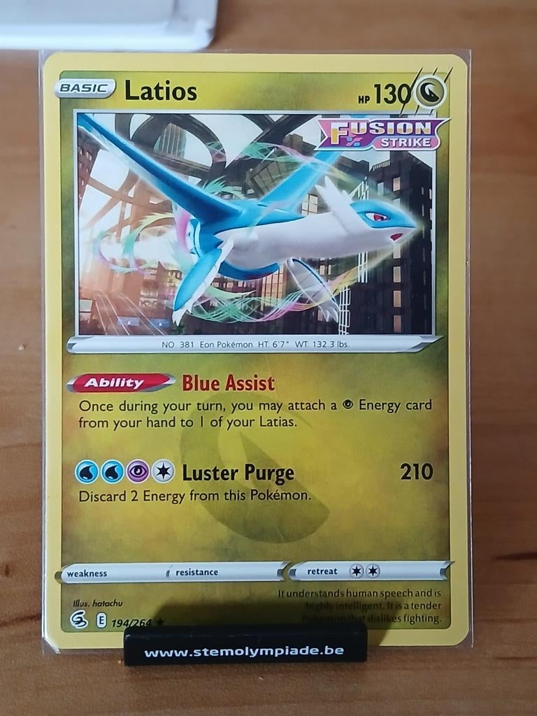 Latios (Fusion Strike), Enlèvement ou Envoi, Neuf, Cartes en vrac, Foil