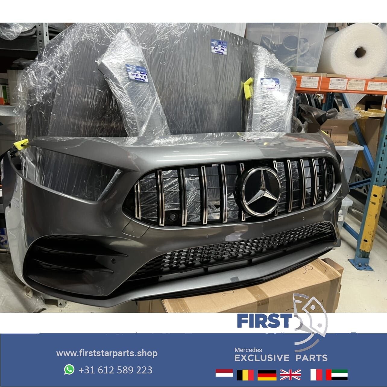 W177 V177 GT A35 AMG LINE VOORKOP BERG GRIJS Mercedes A Klas, Auto-onderdelen, Gebruikt, -, Voor, Ophalen of Verzenden