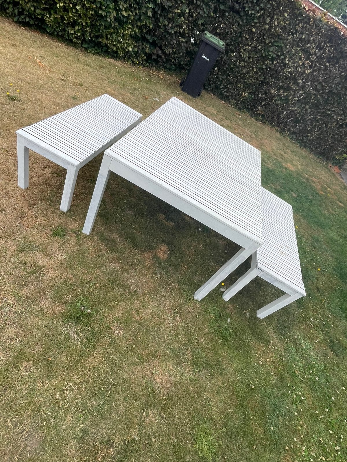 Tuintafel bankje, Tuin en Terras, Ophalen, Zo goed als nieuw