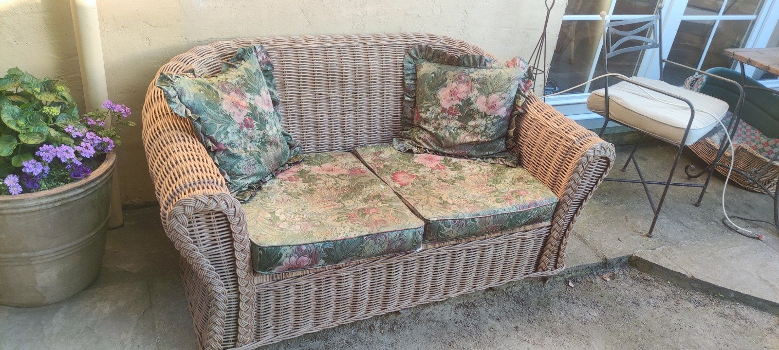 Rotan tuinbank, Tuin en Terras, Tuinbanken, Ophalen of Verzenden, Rotan
