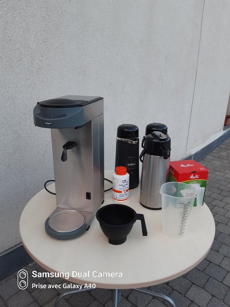 Animo MT100 Prof+ thermosset voor koffiemachines, Ophalen, Gebruikt, 10 kopjes of meer, Koffiemachine