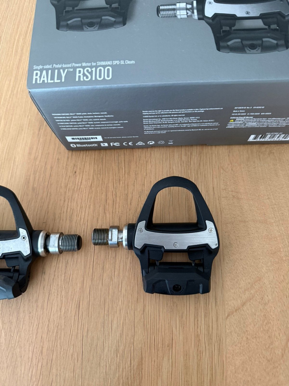 Garmin set Powerpedalen Rally RS100+upgrade pedaal, Ophalen, Gebruikt