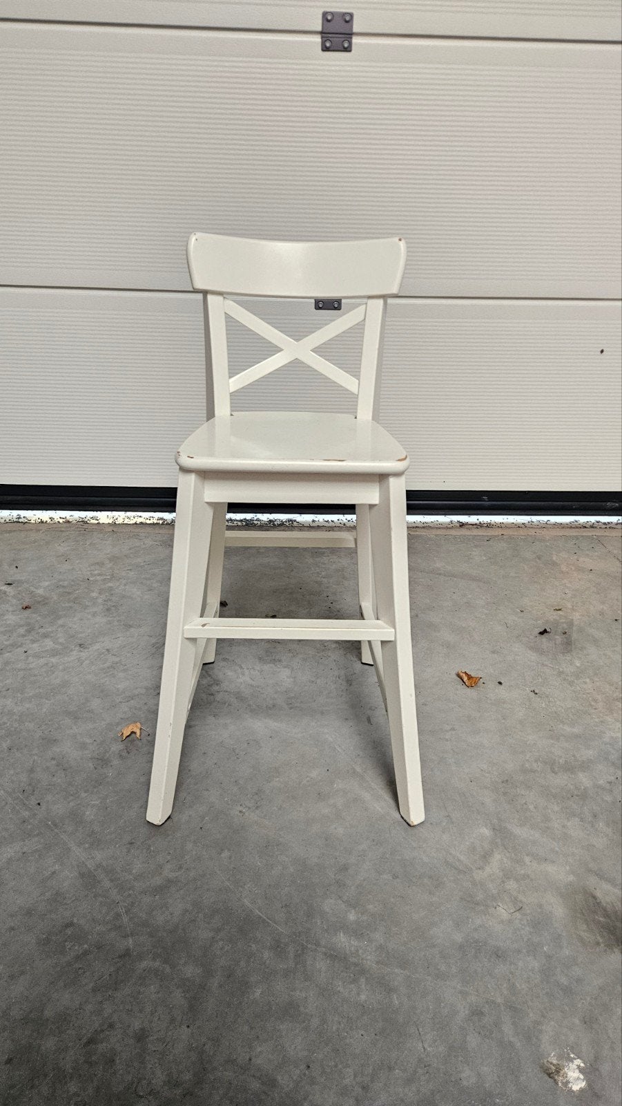 hoge kinderstoel ikea wit, Kinderen en Baby's, Kinderstoelen, Ophalen, Gebruikt