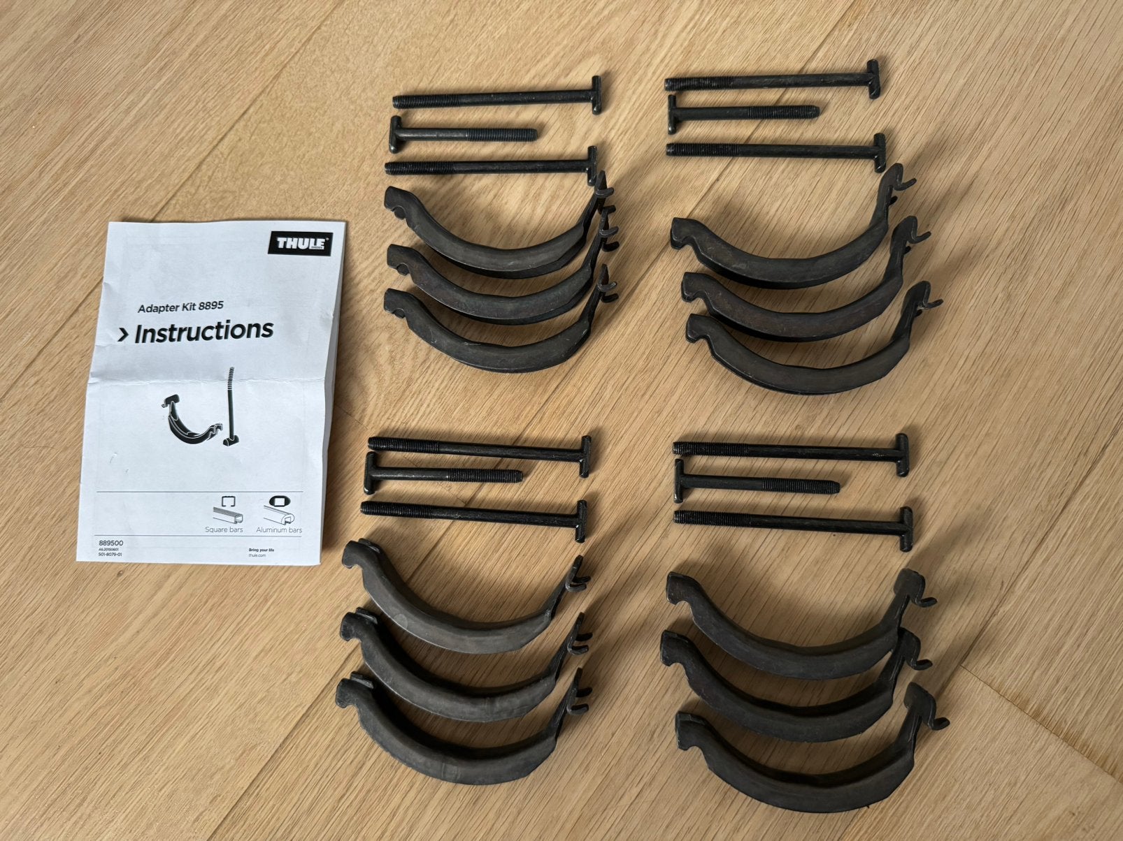Thule Adapter Kit 8895 (4 sets beschikbaar), Auto diversen, Fietsendragers, Ophalen of Verzenden, Zo goed als nieuw
