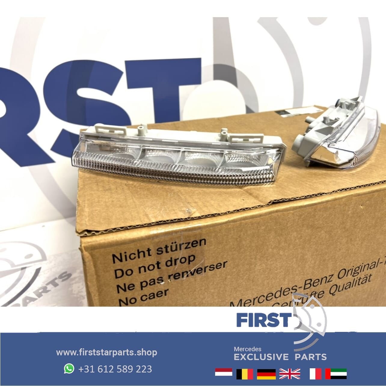 W204 Facelift LED dagrijverlichting LR SET Mercedes C Klasse, Auto-onderdelen, Gebruikt, -, Ophalen of Verzenden, -