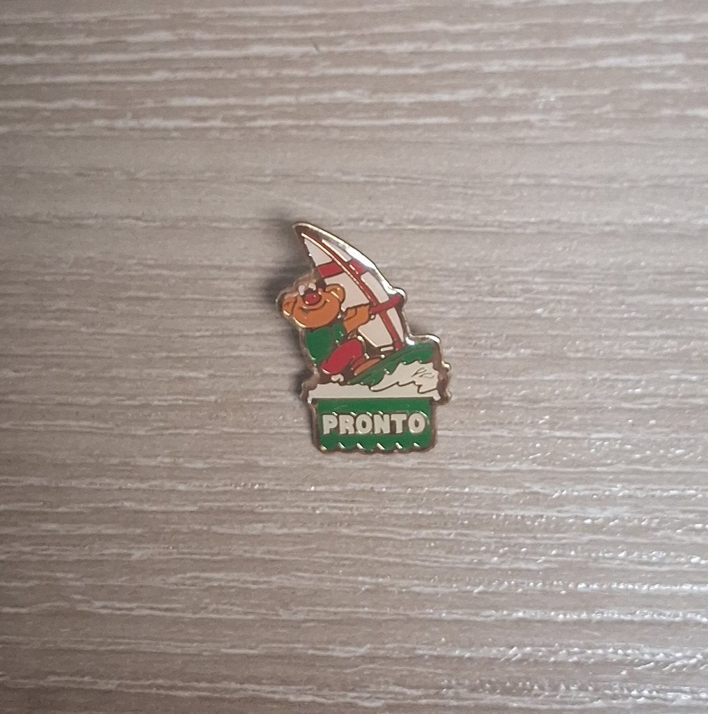 PIN - PRONTO - PIZZA - SURF - SURFEN, Verzenden, Gebruikt, Merk, Speldje of Pin