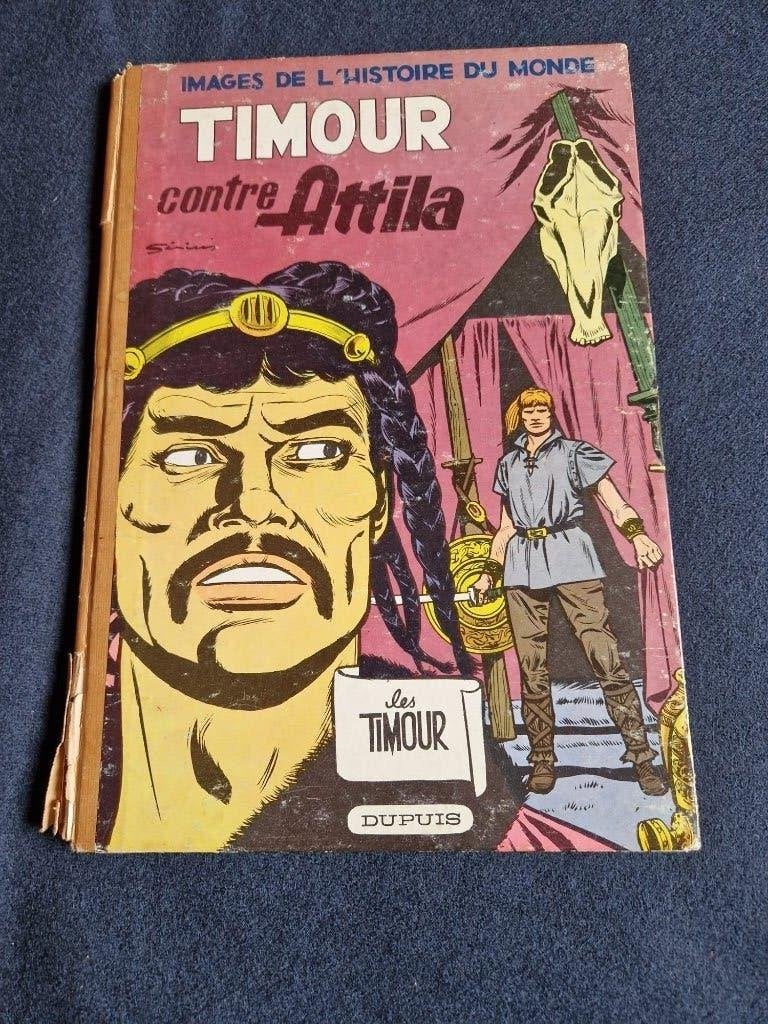 BD Timour contre Attila Dupuis Édition originale 1959, Livres, Sirius (dessin) - Jean-Marie Brouyère, Une BD, Utilisé, Envoi