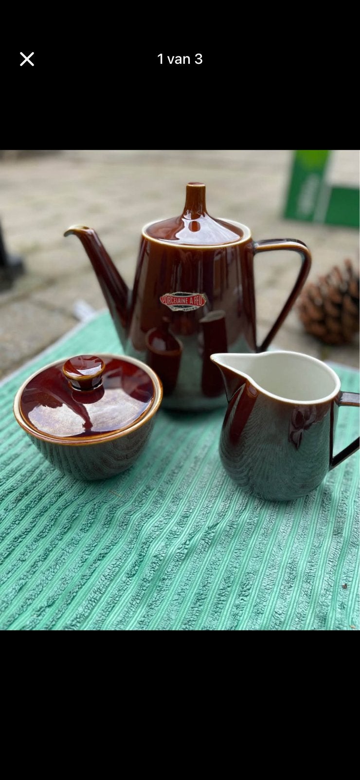 Vintage Villeroy & Boch Porcelaine à Feu koffieservies ‘60, Ophalen of Verzenden