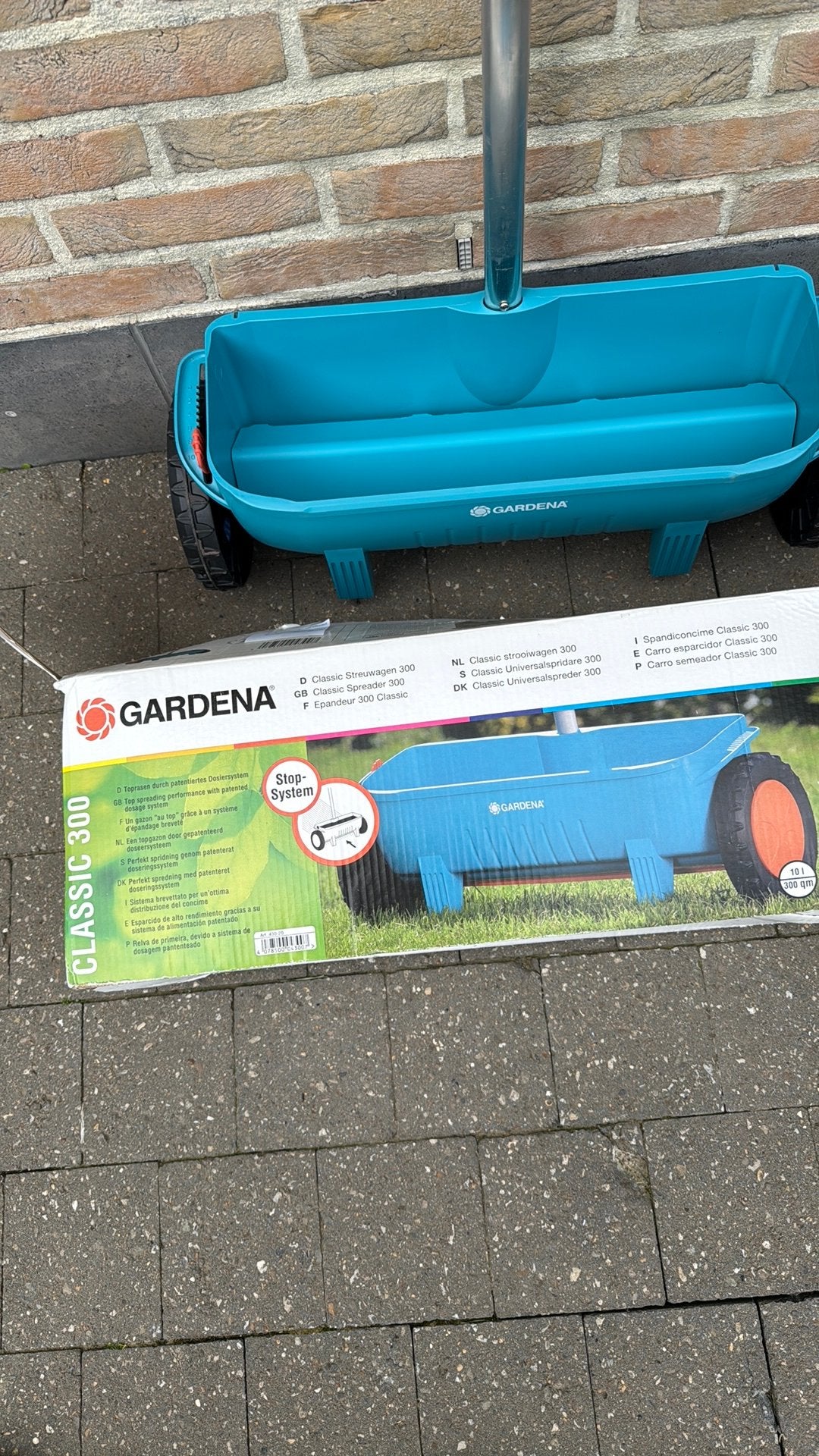 Gardena Classic 300 strooiwagen, Tuin en Terras, Ophalen, Zo goed als nieuw, Overige soorten