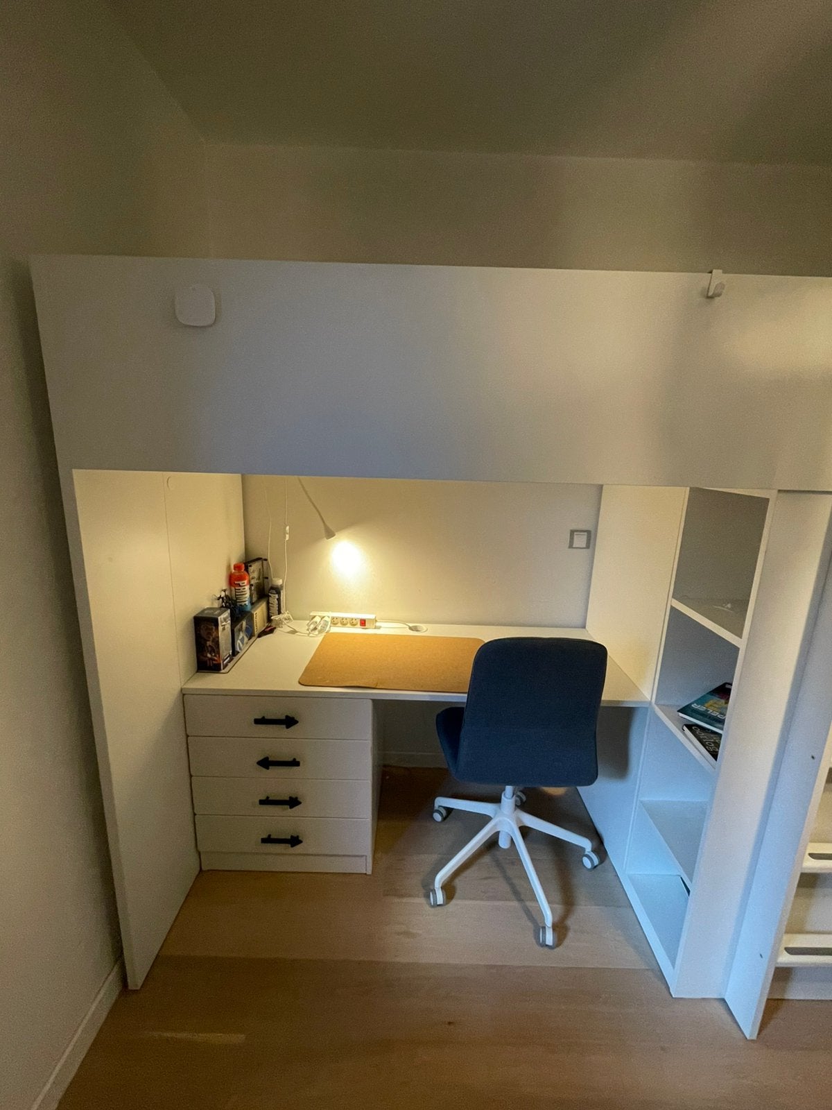 Ikea Smastd hoogslaper en bureau, Ophalen, Gebruikt, Eenpersoons, 200 cm