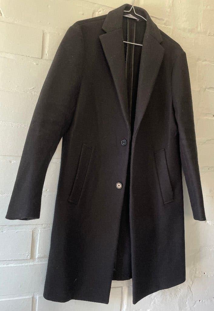 Lange herenjas, Kleding | Heren, Jassen | Winter, Ophalen of Verzenden, Zo goed als nieuw, Zwart, Zara Man