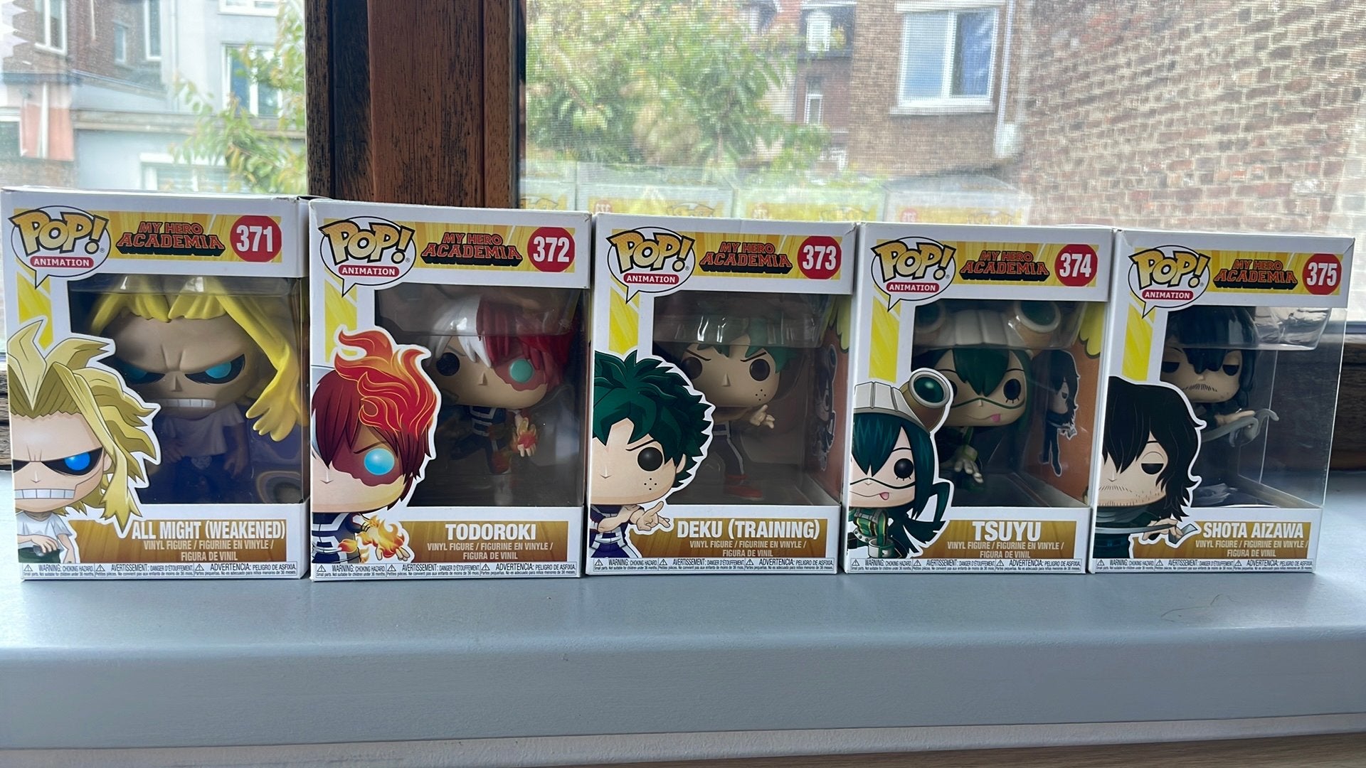 Pop my hero acadmia de 371 à 375, Ophalen