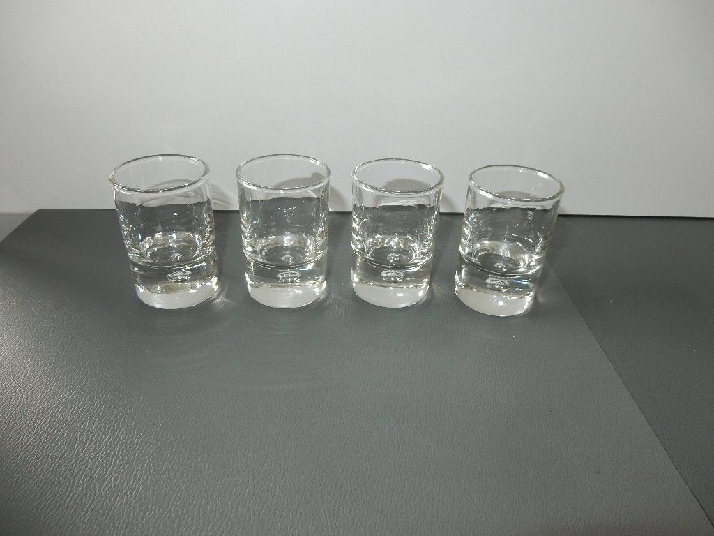 nr.2732 - Vier borrelglaasjes, Verzamelen, Ophalen, Zo goed als nieuw, Borrel- of Shotglas