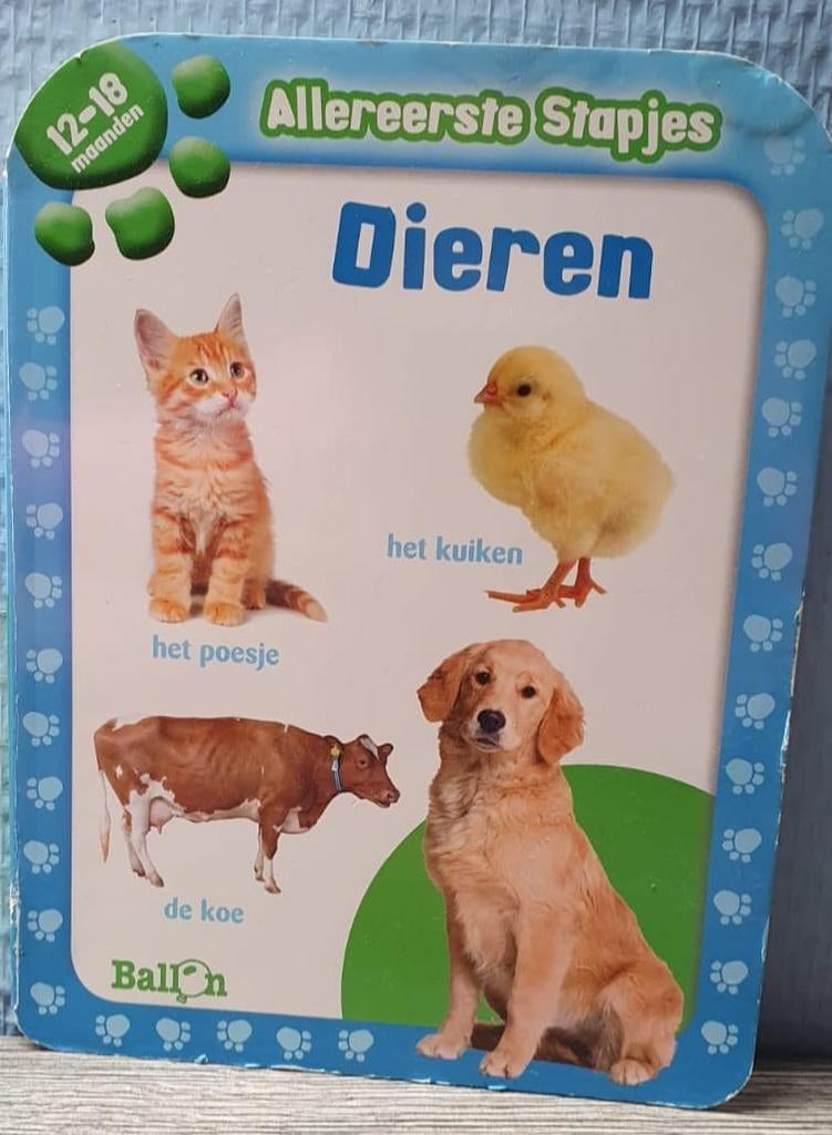 "Allereerste stapjes Dieren" baby/peuterboek - 12-18 mdn, Boeken, Prentenboeken en Plaatjesalbums, Ophalen of Verzenden, Gelezen