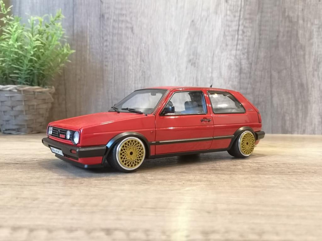 1:18 Norev Vw Golf Cl met BBS E50 velgen, Enlèvement ou Envoi, Utilisé, Voiture, Norev