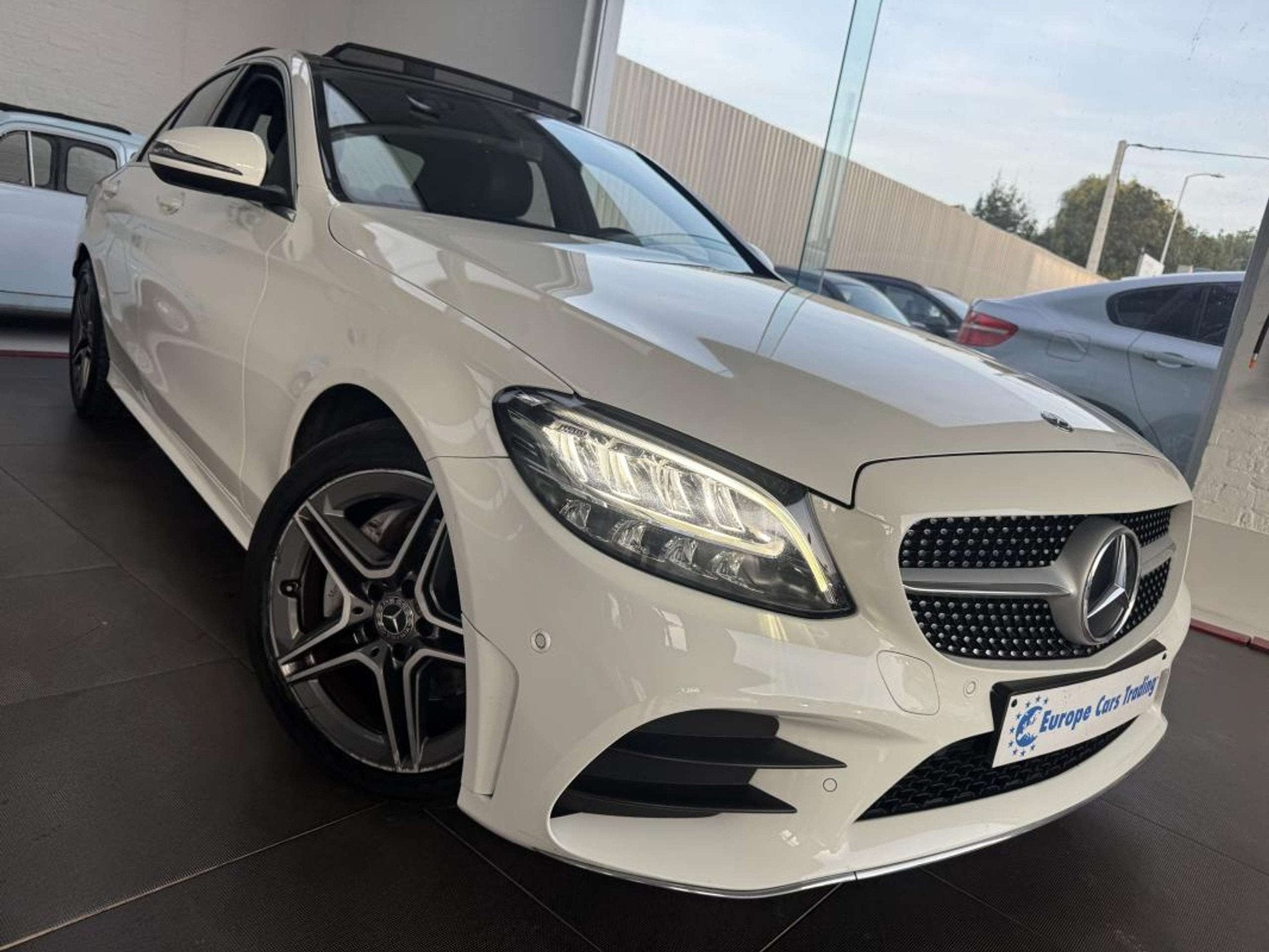 Mercedes-Benz C-Klasse 200 d CDI 160ch BVA PACK AMG LINE GPS, Cuir, Achat, Entreprise, Noir