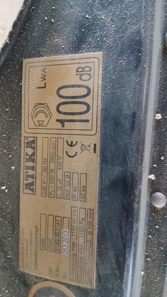 Aspirateur à copeaux à relier à une machine menuiserie, Articles professionnels, Machines & Construction | Travail du bois, Enlèvement