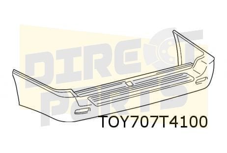 Toyota Land Cruiser 100 (3/98-8/02) achterbumper Origineel!, -, Verzenden, -, Nieuw