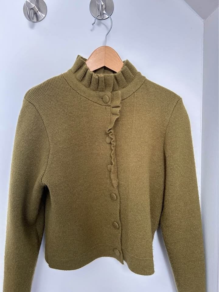 Olive Green Cardigan, Vêtements | Femmes, Pulls & Gilets, Enlèvement, Comme neuf