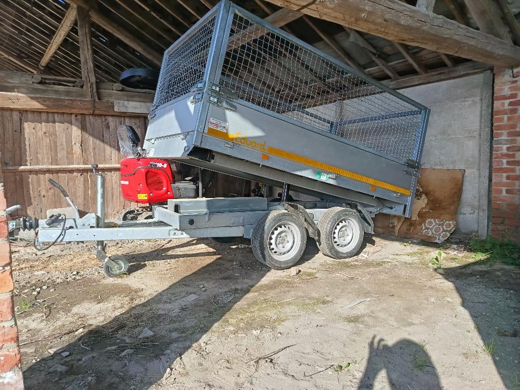 Remorque 2 tonnes, Ophalen, Zo goed als nieuw