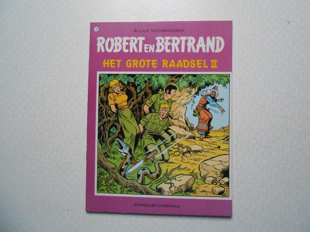 Robert en Bertrand 54 Het grote raadsel II 1983 ste druk., Willy Vandersteen, Eén stripboek, Nieuw, Ophalen of Verzenden