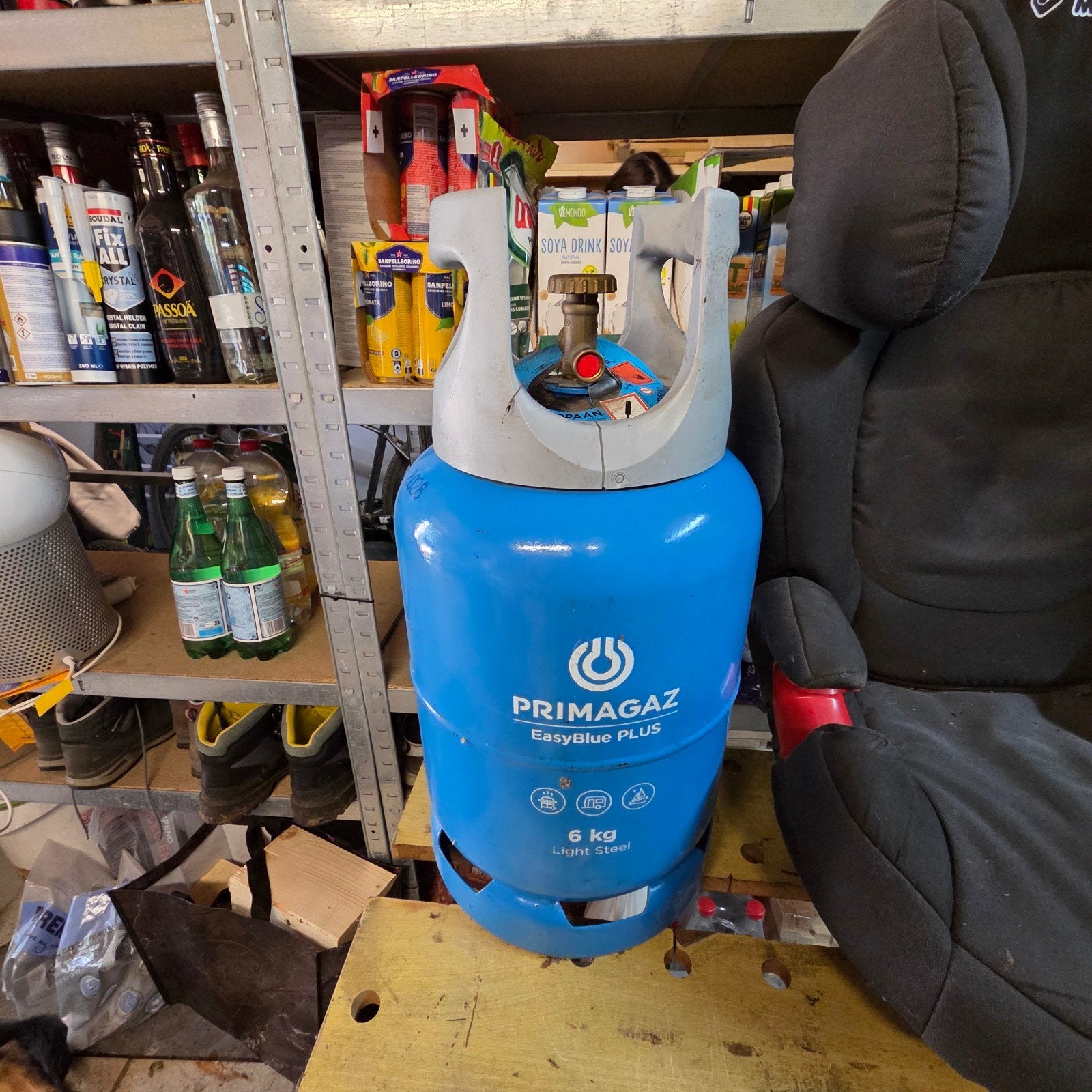 gasfles primagas 6kg, Enlèvement