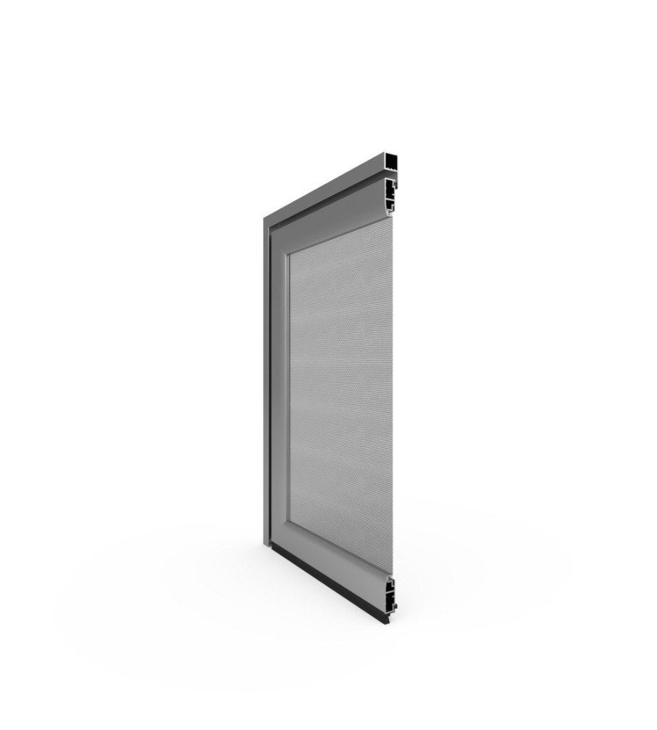 Moustiquaires sur mesure en cadre aluminium, placée, Enlèvement, Neuf, Gris