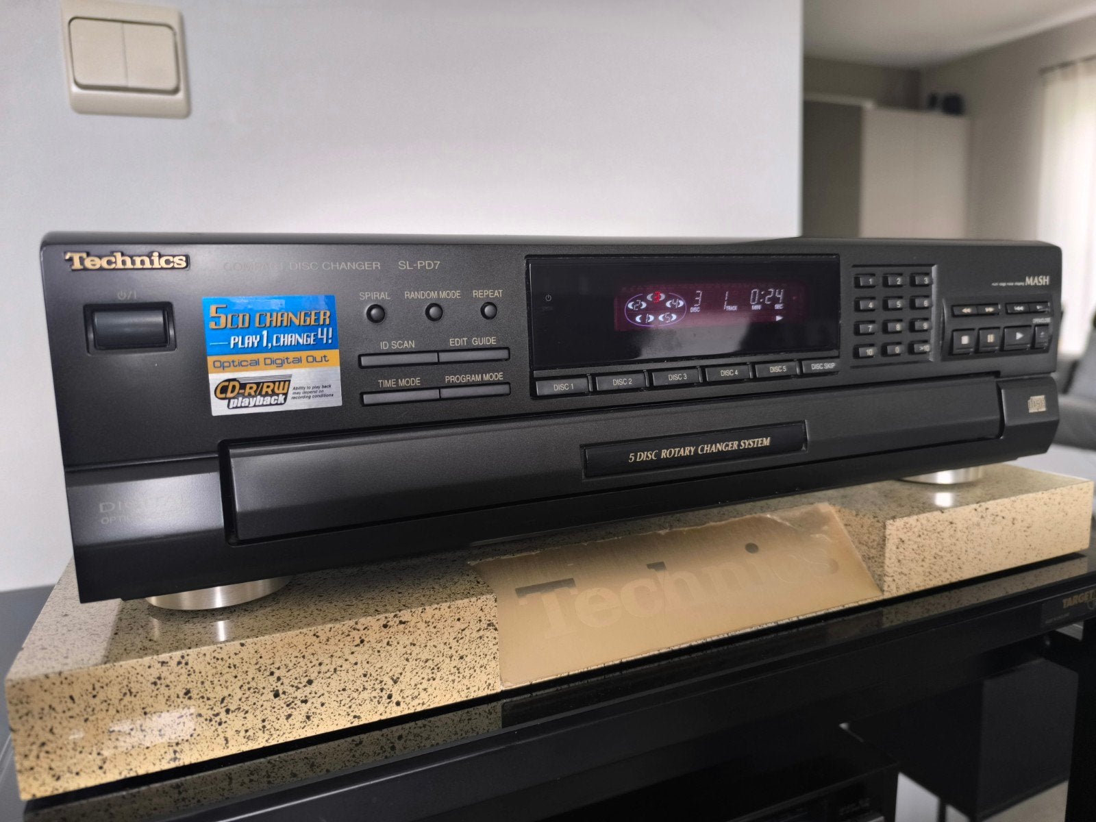 TECHNICS Model SL PD7 - Charger 5 Compact Disc Player, Audio, Tv en Foto, Cd-spelers, Ophalen, Zo goed als nieuw, Technics, Wisselaar