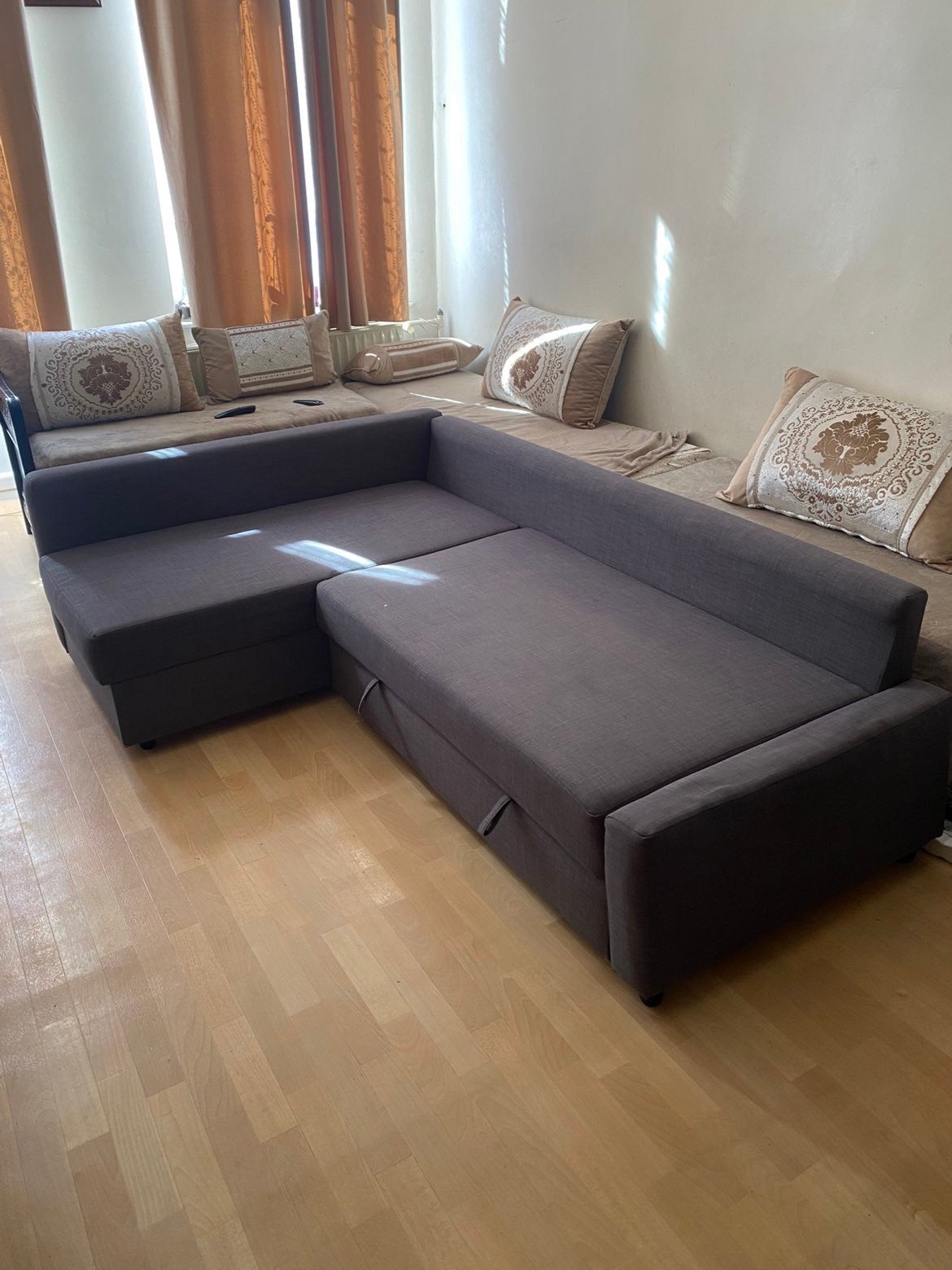 Friheten canape lit convertible + rangement, Enlèvement, Comme neuf