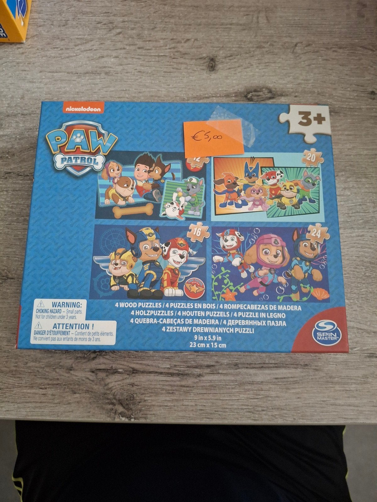 puzzels Paw Patrol, Enlèvement