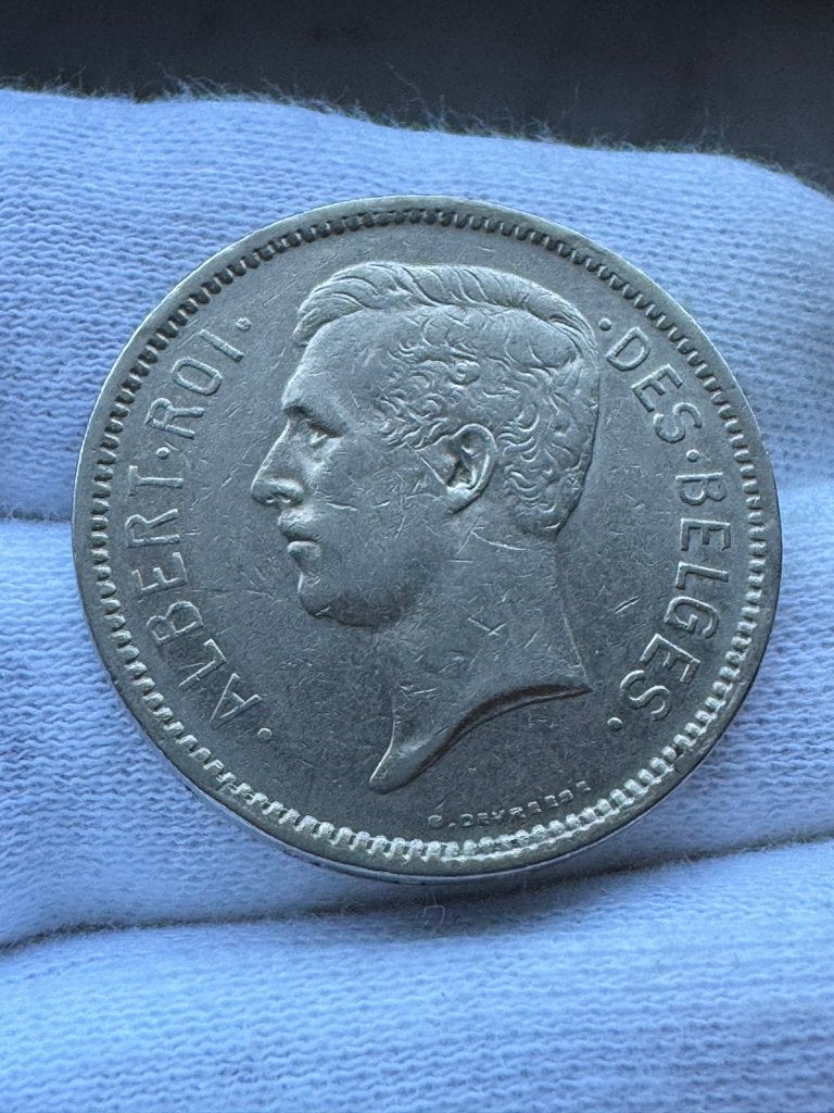 België - 5 francs 1931, Postzegels en Munten, Ophalen of Verzenden, Overig, Losse munt