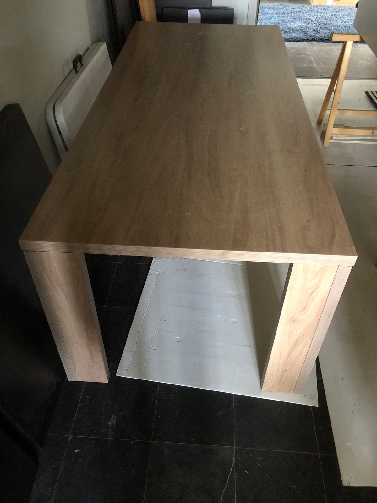 Table rectangulaire lourde, 100 à 150 cm, Enlèvement, Utilisé, Modieus
