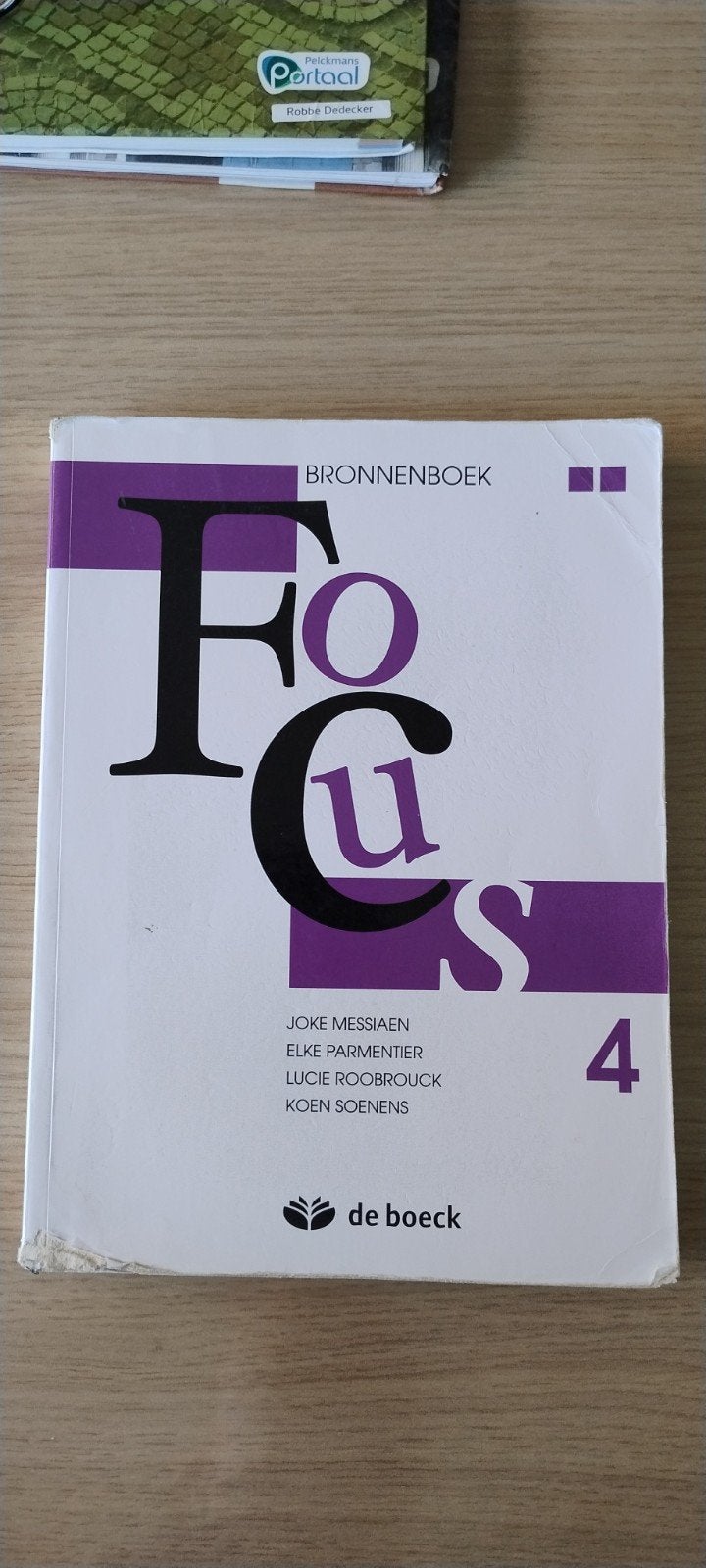 Joke Messiaen - bronnenboek Focus 4, Boeken, Schoolboeken, Ophalen, Nederlands, Joke Messiaen; Koen Soenens