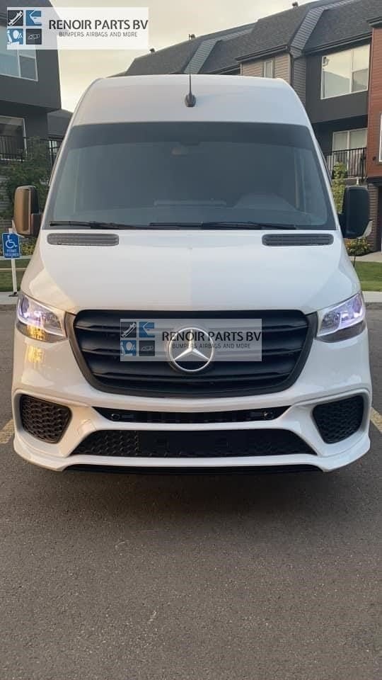 W907 AMG SPORT BUMPER MERCEDES SPRINTER 2019-2024 VOORBUMPER, -, Utilisé, Avant, -