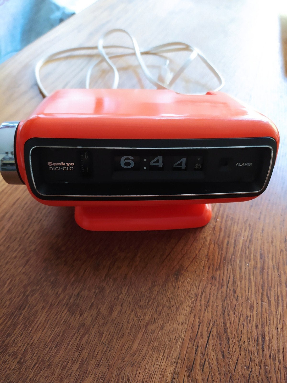 Horloge Space Age Orange, Maison & Meubles, Accessoires pour la Maison | Horloges, Enlèvement ou Envoi, Utilisé, Digital, Réveil ou Horloge