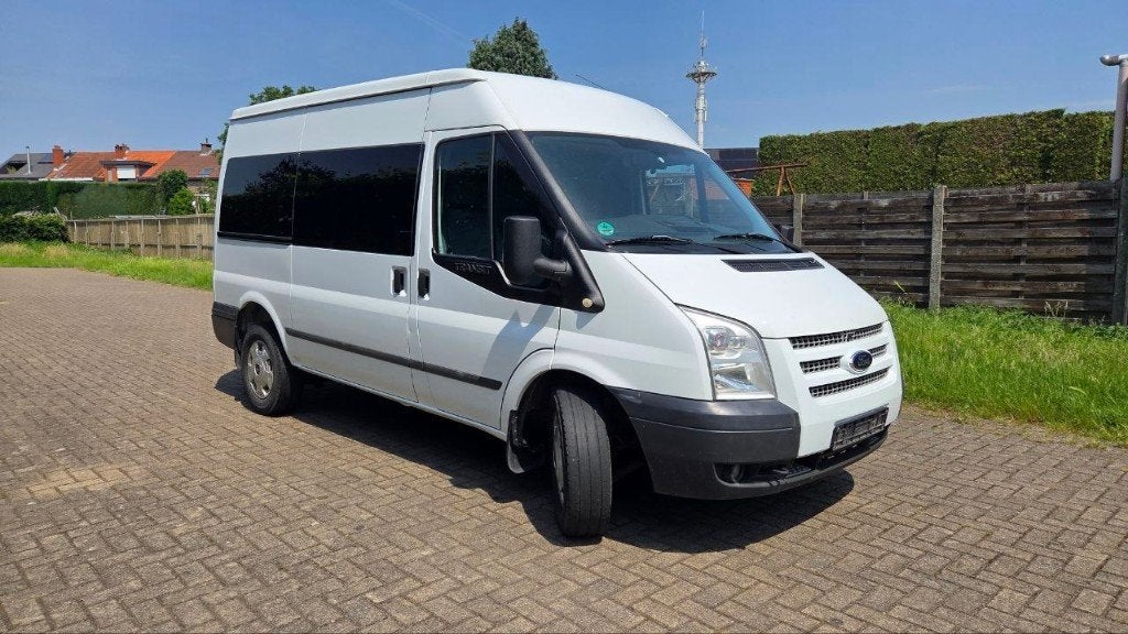 Ford Transit 2.2D Dubbele cabine van 2013, Auto's, Euro 5, Wit, Bedrijf, Overige carrosserie