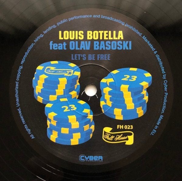 Louis Botella - Let's Be Free, Cd's en Dvd's, Ophalen of Verzenden, Zo goed als nieuw, 12 inch, House