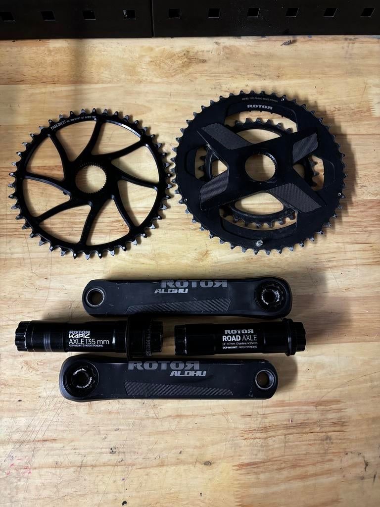 Rotor Aldhu, Enlèvement, Utilisé, Pédalier ou Pédales