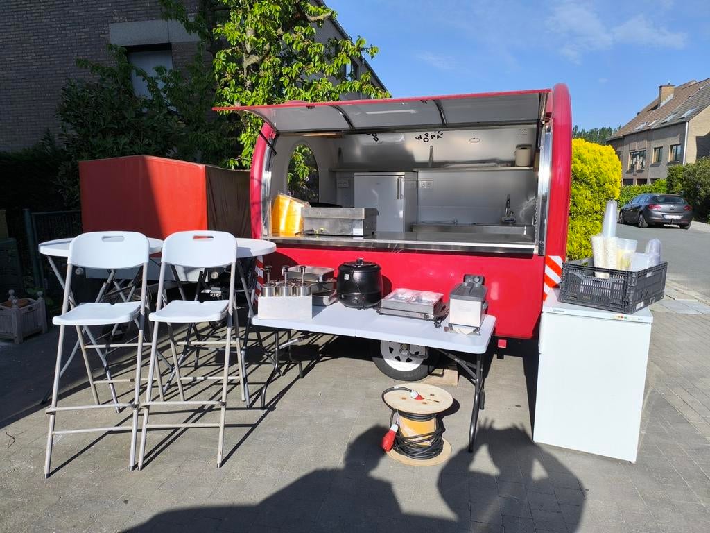 Food Trailer Full équipé + int inox, Enlèvement ou Envoi