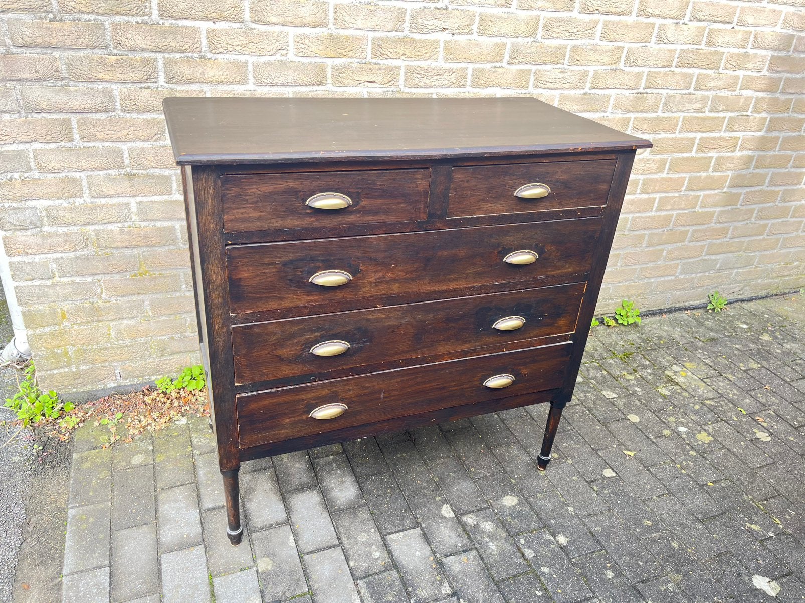 Oude ladekast, Ophalen, Gebruikt, 100 tot 150 cm, 5 laden of meer