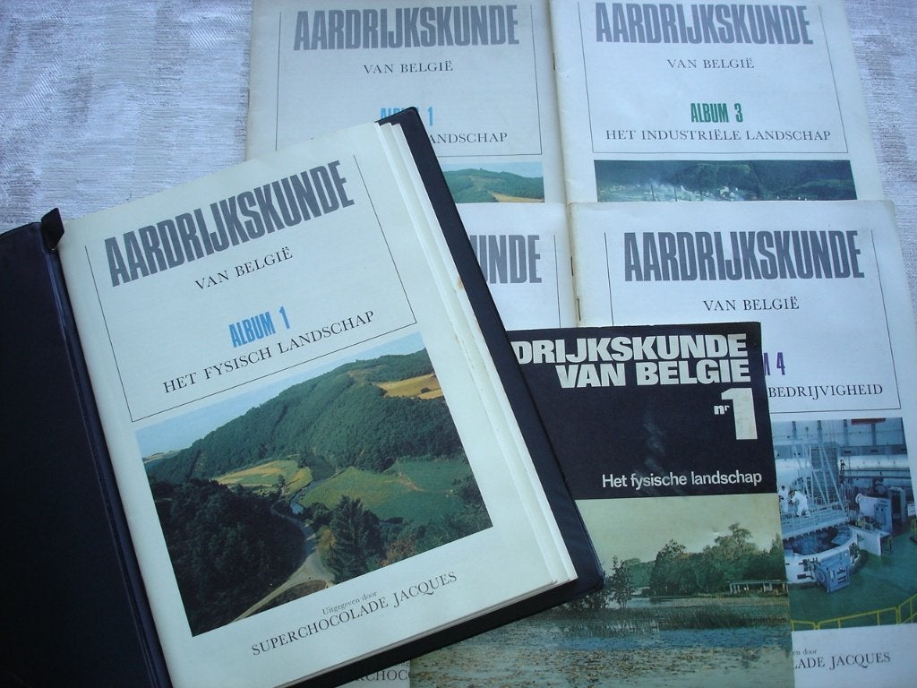 Chocolade Jacques " Aardrijkskunde van België " volledig, Enlèvement ou Envoi, Utilisé, Diverse auteurs, Album d'images