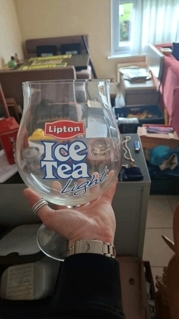 Xxl lipton icetea glas, Collections, Enlèvement ou Envoi, Comme neuf, Verre à soda
