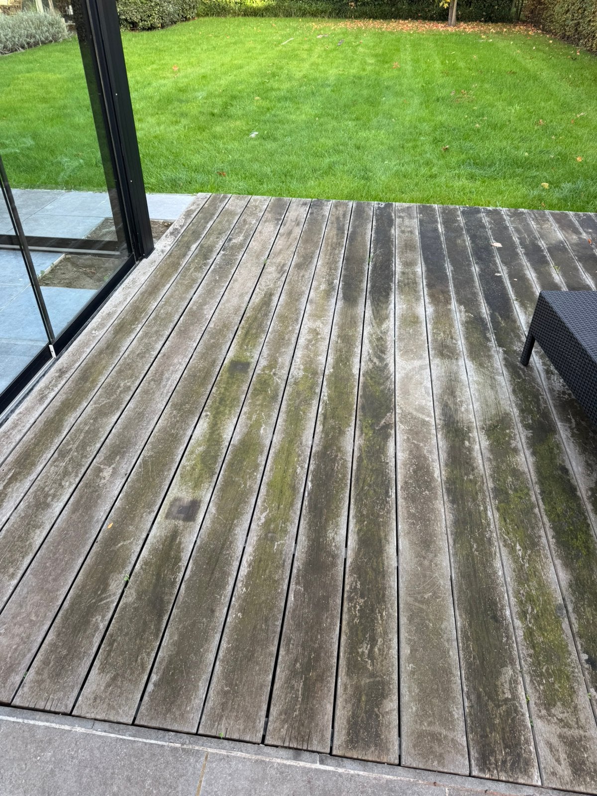 Ipé-hoogwaardig hardhout terras 30m2 - slecht 7 euro/m2, Ophalen, Gebruikt, Hout
