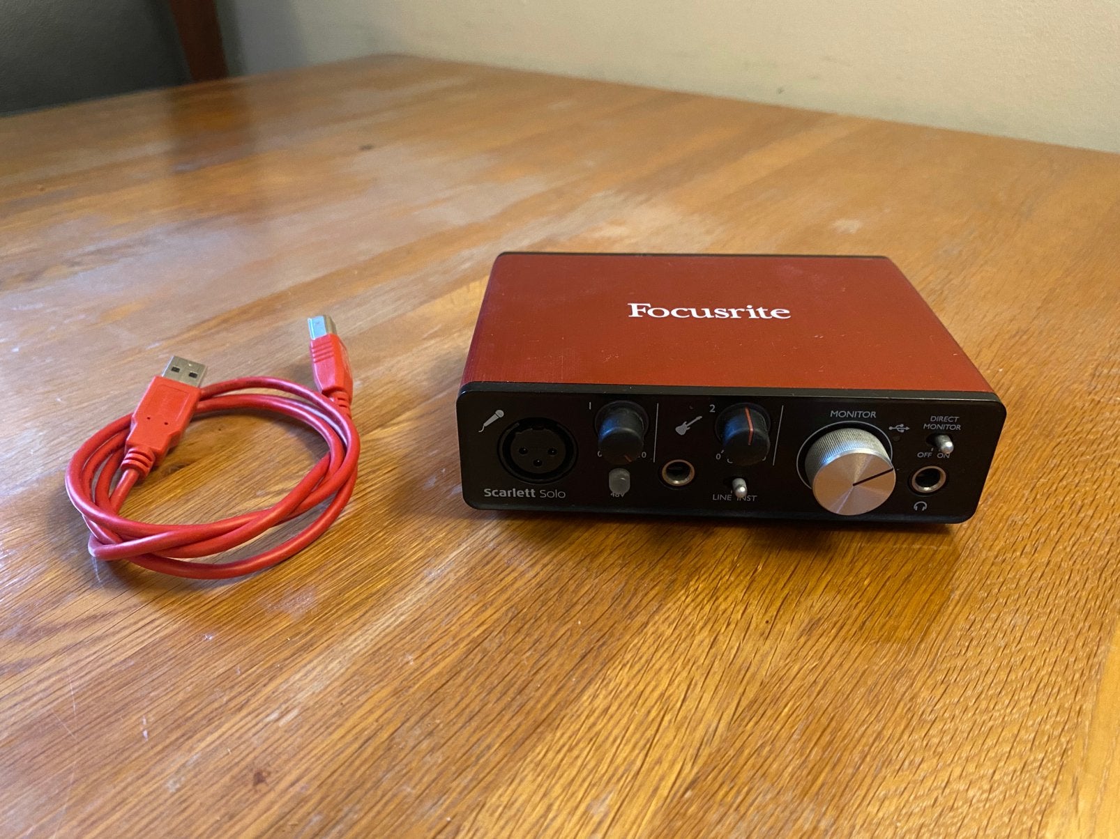 Focusrite scarlett solo audio interface usb, Enlèvement ou Envoi, Comme neuf