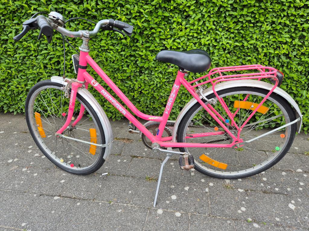 Minerva kinderfiets, Fietsen en Brommers, Fietsen | Meisjes, Ophalen, Gebruikt, Velgrem, Minerva