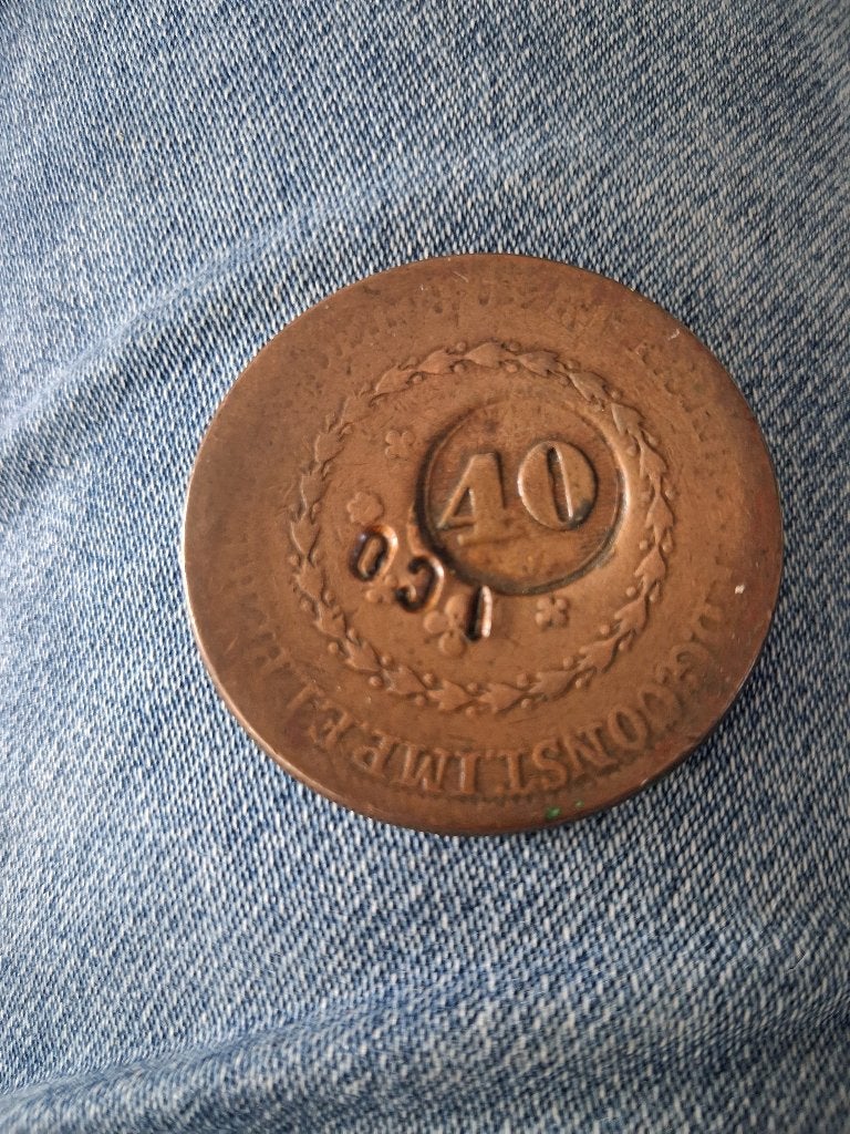 munt brazilie 40 reis, Ophalen